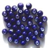 40 6mm Round Royal Blue Miracle Beads